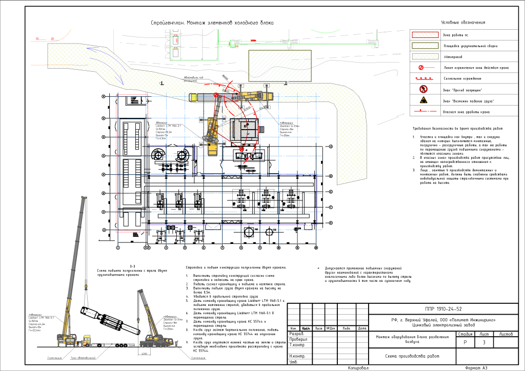 ППР на монтаж ректификационной колонны Верхний Уфалей